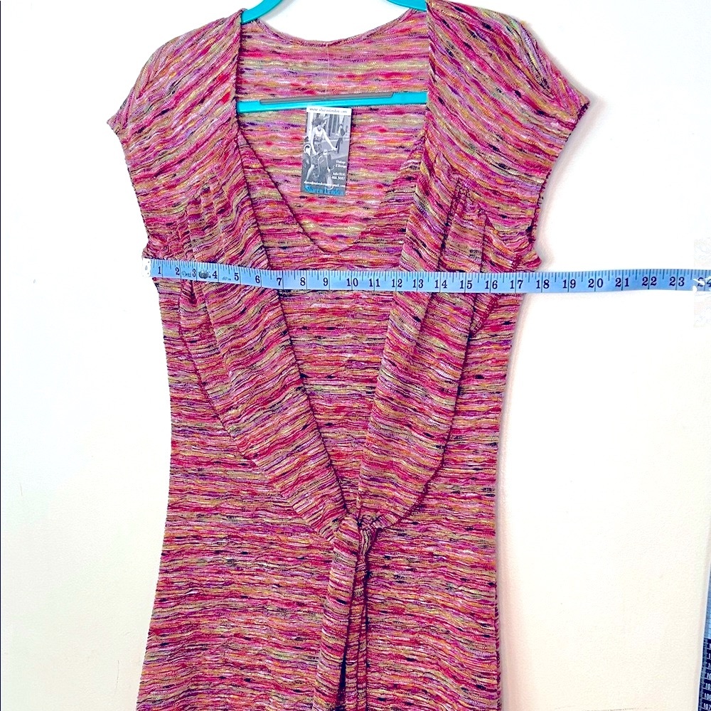 SHARON LONDON Designer Midi Dress Marled Pink and Purple - Picture 5 of 9